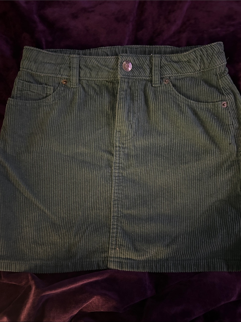 Cat & Jack Green Corduroy Mini Skirt